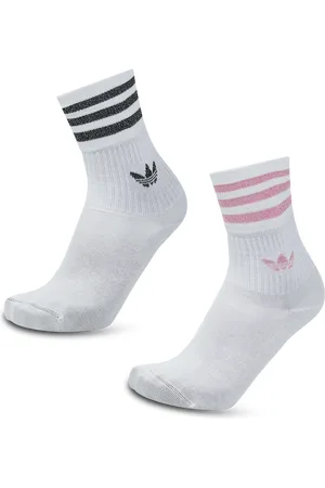 adidas Solid Crew 2 Pack unisex Calze - Bianco - Algodón - Foot Locker