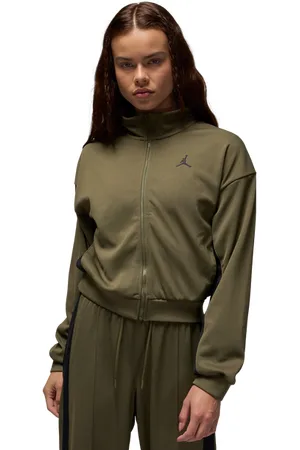 Jordan Knit female Giacche - Olivo - Jersey di cotone - Foot Locker