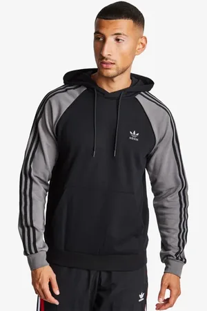adidas Superstar male Felpe con cappuccio - Nero - Poly Fleece - Foot Locker