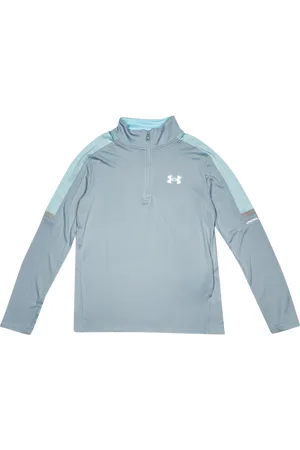 Under Armour Tech Utility 1/4 Zip unisex Top da pista - Blu - Poly Jersey - Foot Locker
