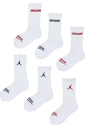 Jordan Kids Crew 6 Pack unisex Calze - Bianco - Foot Locker
