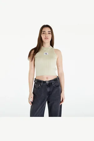 Calvin Klein Top Jeans Woven Label SweaterTank Top L