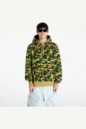 A Bathing Ape Felpa Abc Camo Shark Half Zip Pullover Hoodie M M