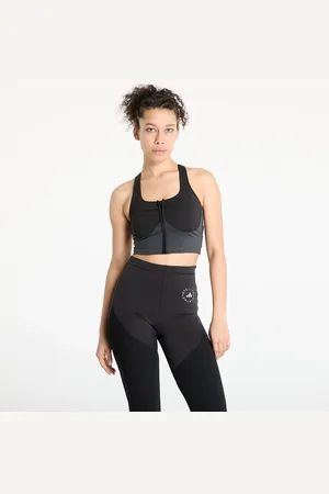 adidas Top adidas x Stella Mccartney Two-Tone Zipped Crop / / Carbon L