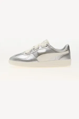 PUMA Sneakers Palermo Wide Lace Metallic Silver-White EUR 37.5