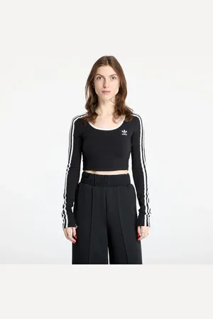 adidas Top adidas Adicolor 3 Stripes Long Sleeve Crop XL
