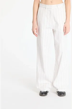 adidas Pantaloni adidas Pinstripe Twill Loose Pants / / Night Indigo 40