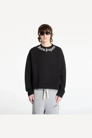 Palm Angels Felpa Neck Logo Crew Sweatshirt / L
