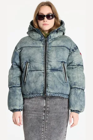Diesel Giacca W-Aves Cropped Puffer Jacket 38