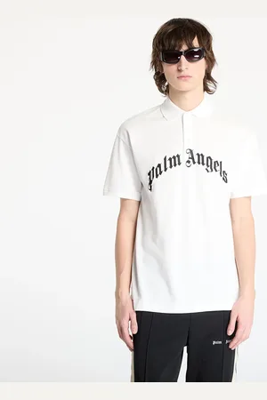 Palm Angels Maglietta Curved Logo Shortsleeve Polo T-Shirt / L