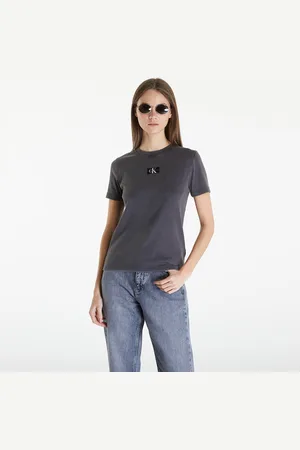Calvin Klein Maglietta Jeans Label Washed Rib Slim Short Sleeve Tee L