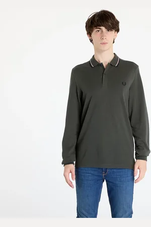 Fred Perry Maglietta LS Twin Tipped Shirt / / Navy XL
