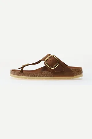 Birkenstock Sneakers Gizeh Big Buckle Natural Leather Oiled EUR 37