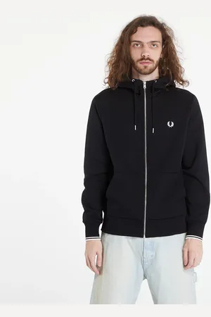 Fred Perry Felpa Hooded Zip Through Sweatshirt L