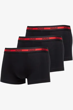HUGO BOSS Logo-Waistband Stretch Trunks 3-Pack M