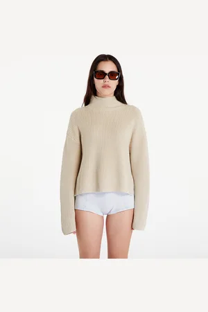 Calvin Klein Maglione Jeans Chunky Loose High Neck Sweater L