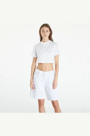 Calvin Klein Maglietta Jeans Premium Monologo Cropped T-Shirt L