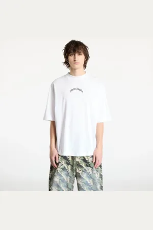 Palm Angels Maglietta Back Curved Logo Oversized Tee / XS
