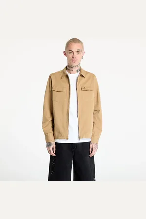 Fred Perry Camicia Twill Zip-Through Overshirt M