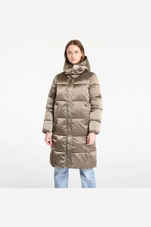 Calvin Klein Giacca Jeans Shiny Satin Puffer Coat L