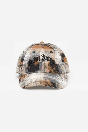 Palm Angels Curved Logo Check Cap / Universal