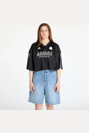 adidas Maglia adidas Tiro Cut 3 Stripes Oversized Mesh Jersey / M