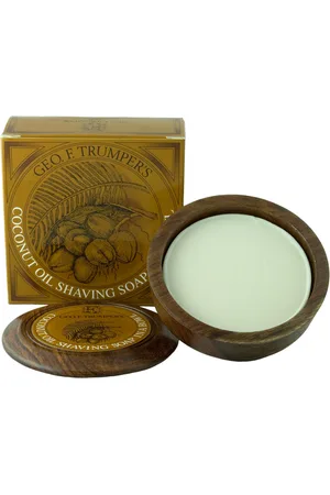 Geo F Trumper Sapone da barba solido al Cocco wooden bowl 80 g