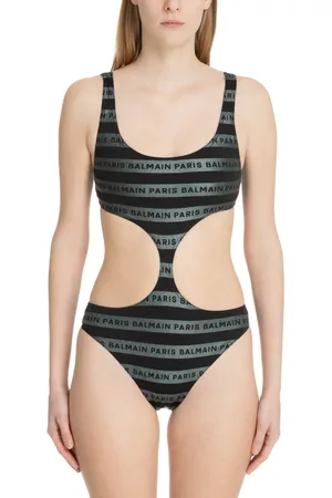 Balmain Costume intero iconic stripes