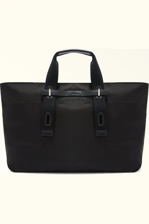 Furla Man Giove Borsa Shopping Tessuto Impermeabile In Nylon Cordura Uomo