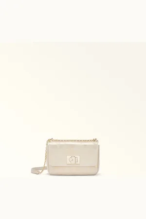 Furla 1927 Borsa A Tracolla Color Gold Napppa Di Pelle Di Vitello Metallica Centauro Donna