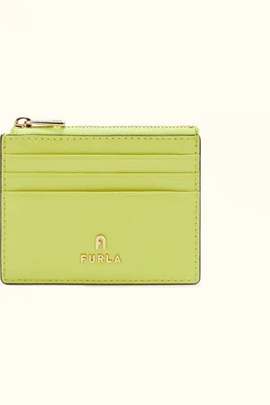 Furla Camelia Porta Carte Di Credito Cedro Pelle Stampata Donna
