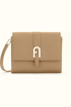 Furla Sofia Grainy Borsa Mini L Cappuccino Pelle Di Vitello Granata Donna