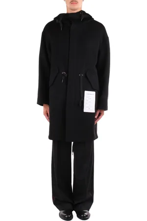 AMARANTO Cappotto in lana con cappuccio