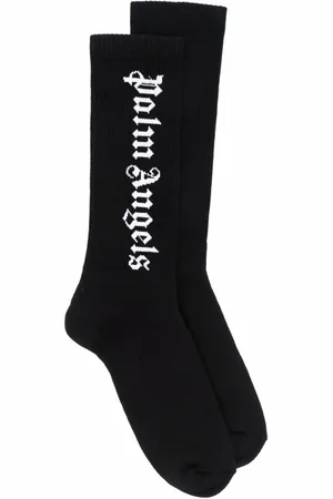 Palm Angels Calzini Vertical Logo in cotone