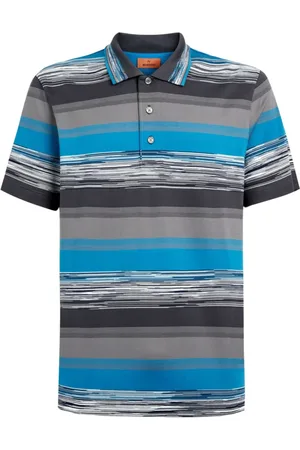 Missoni Polo in jersey di cotone a righe sfumate