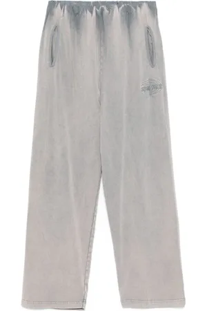 Diesel Pantaloni Treated sweatpants with gathered waist