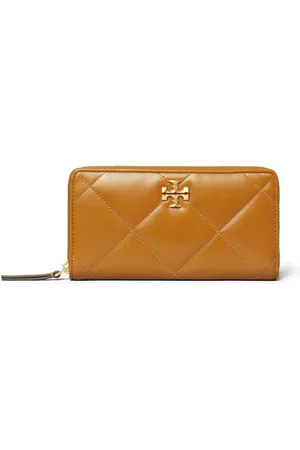 Tory Burch PORTAFOGLIO CONTINENTAL CON ZIP E TRAPUNTATURA A TRAPEZIO CHEVRON KIRA