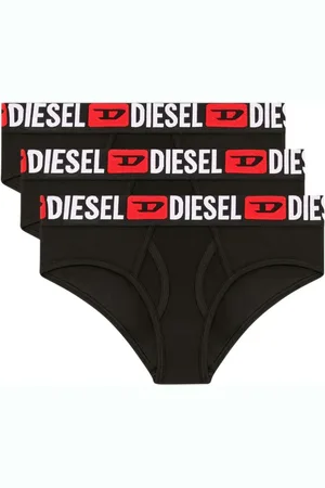 Diesel Set di tre slip con maxi logo in vita