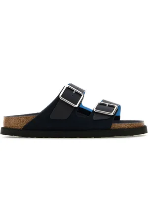 Birkenstock Slippers Eternal Sunshine Arizona blu notte in pelle scamosciata e PVC DONNA