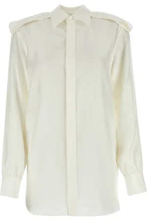 Burberry Camicia in seta bianca DONNA