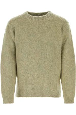 LEMAIRE Maglione in misto mohair stretch verde salvia UOMO