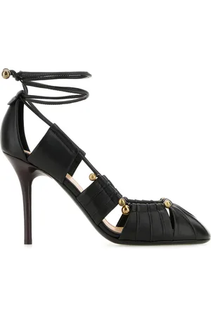Chloé Scarpe con tacco Luna in pelle nera DONNA
