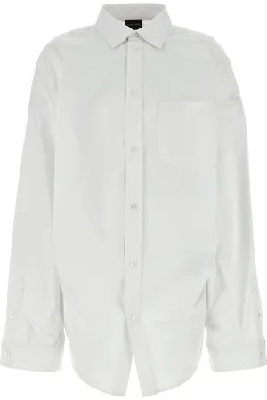 Balenciaga Camicia oversize in popeline bianco DONNA