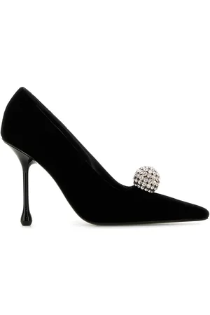 Jimmy Choo Scarpe con tacco Orb in velluto nero DONNA