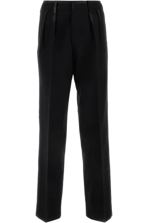 Maison Margiela Pantalone in lana nera DONNA