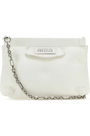Maison Margiela Clutch Slam Red Carpet mini in nappa bianca DONNA