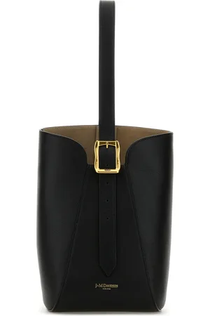 J&M Davidson Borsa a secchiello Quiver nano in pelle nera DONNA
