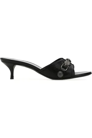 Balenciaga Sabot Cagole in pelle nera DONNA