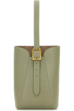 J&M Davidson Borsa a secchiello Quiver nano in pelle verde salvia DONNA