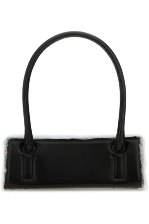 Dentro Borsa a spalla Radar in pelle nera DONNA